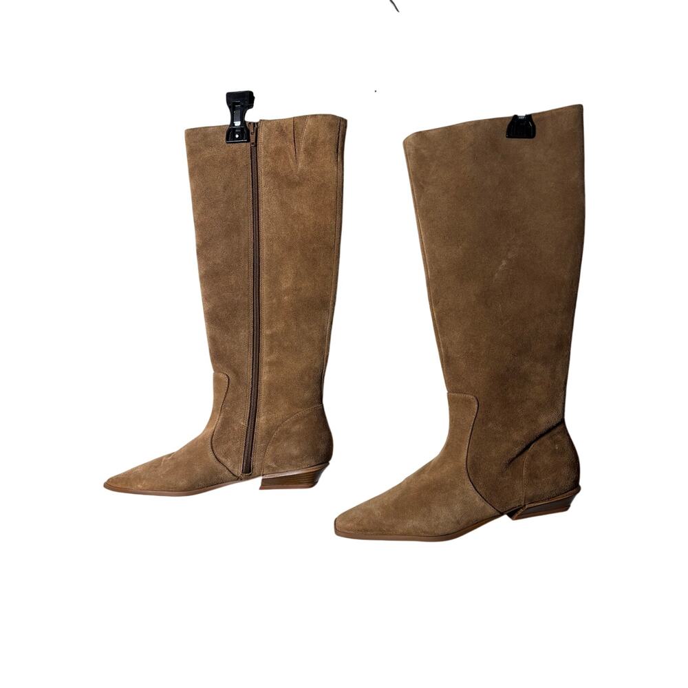 Gianni Bini Dejon Tan Suede Knee High Boots - Women's 9M - Picture 2 of 9